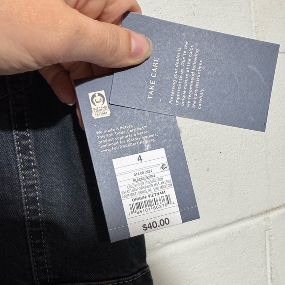 Universal Thread NWT Dark Wash Denim Jean Overall Halter‎ Neck Dress Size 4 - Picture 5 of 7